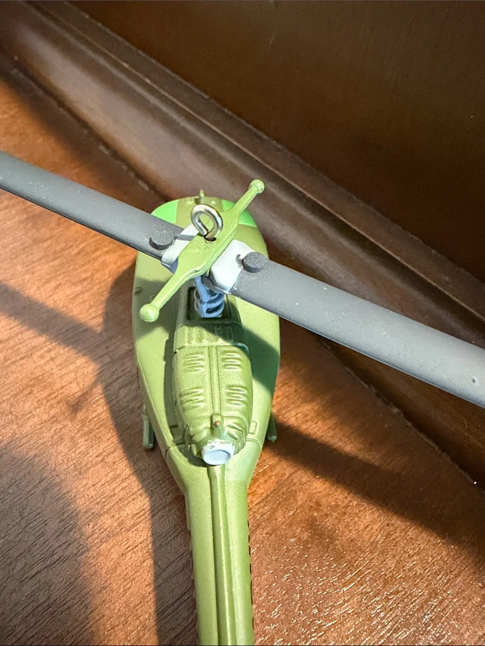Hallmark green Army Huey helicopter keepsake ornament